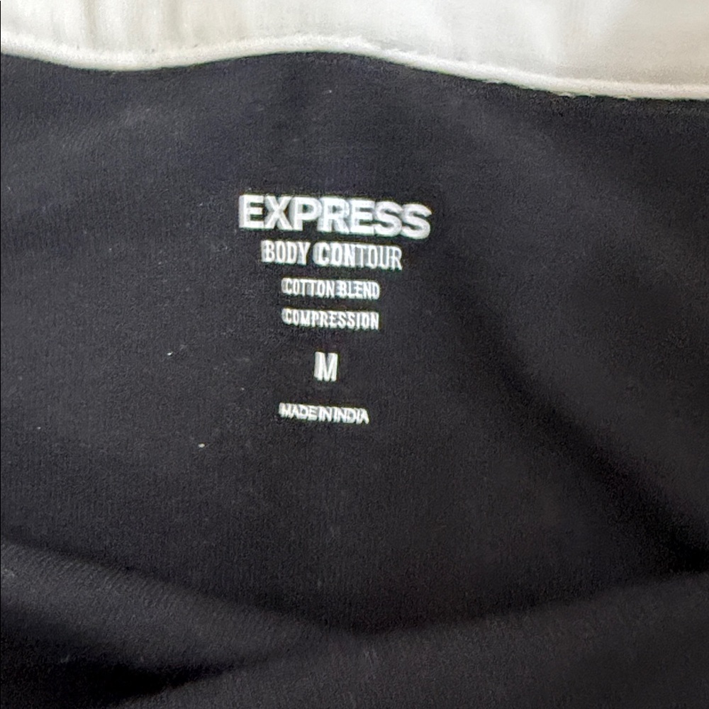 Express Black & White Crop Top and Mini Skirt Set - Picture 3 of 4
